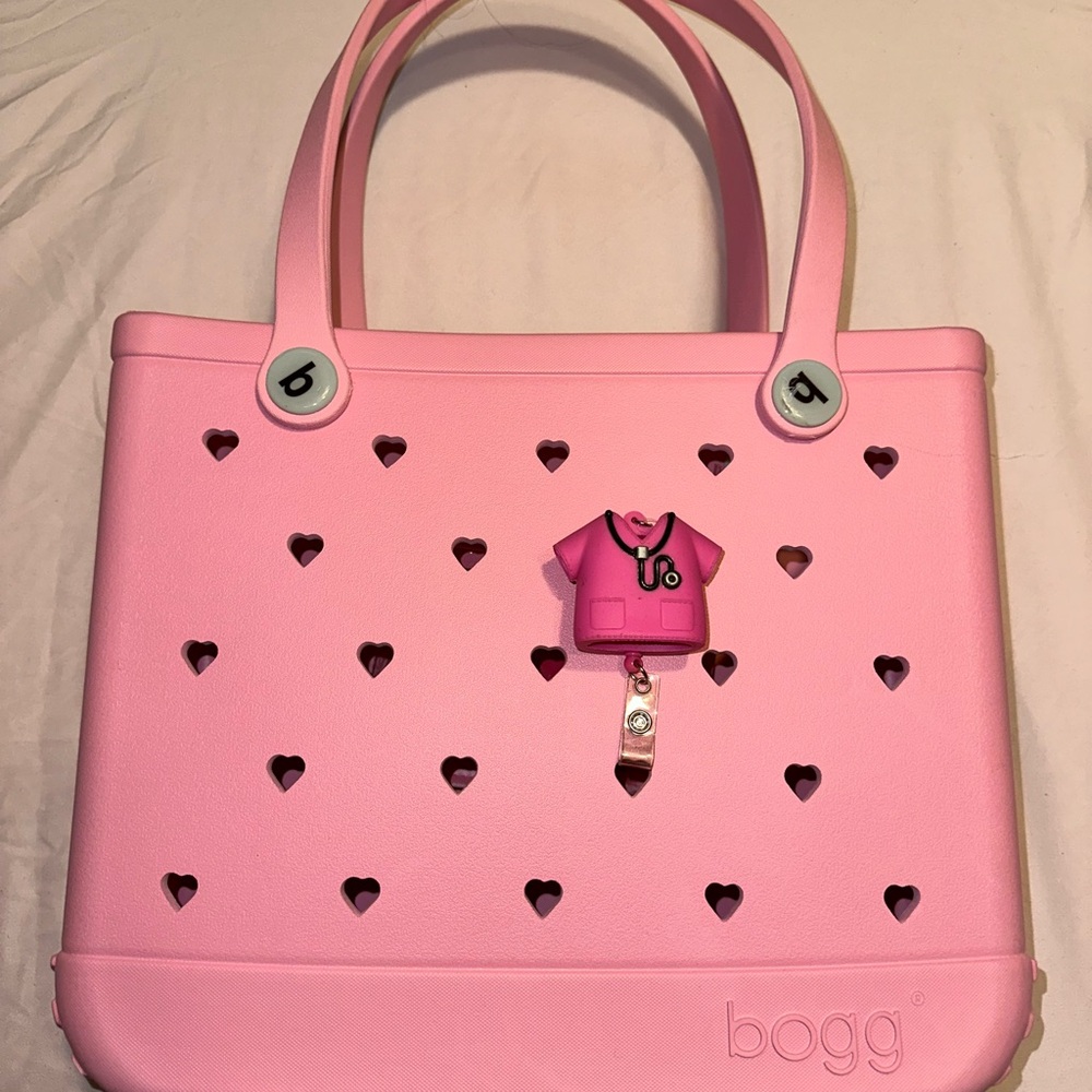 BOGG BAG Pink Heart Tote